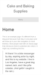 Mobile Screenshot of cakeandbakingsupplies.com